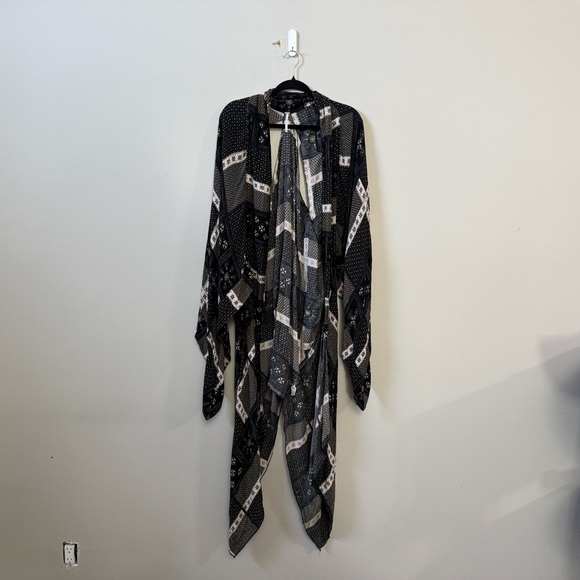 Free People Festival boho oversized cape flowy duster - Twilight stars - Picture 2 of 9